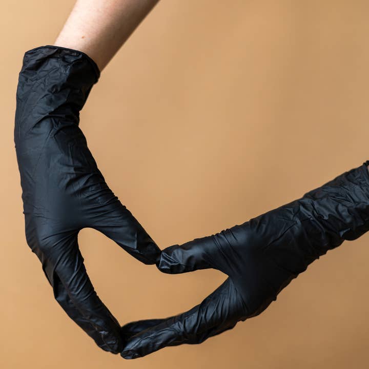 Eco Gloves - Wholesale Cleaning gloves - Eco Gloves BLACK Disposable Nitrile Exam Gloves (5 mil) Powder Free, Latex Free, 1,000 Gloves - 100% Recyclable1