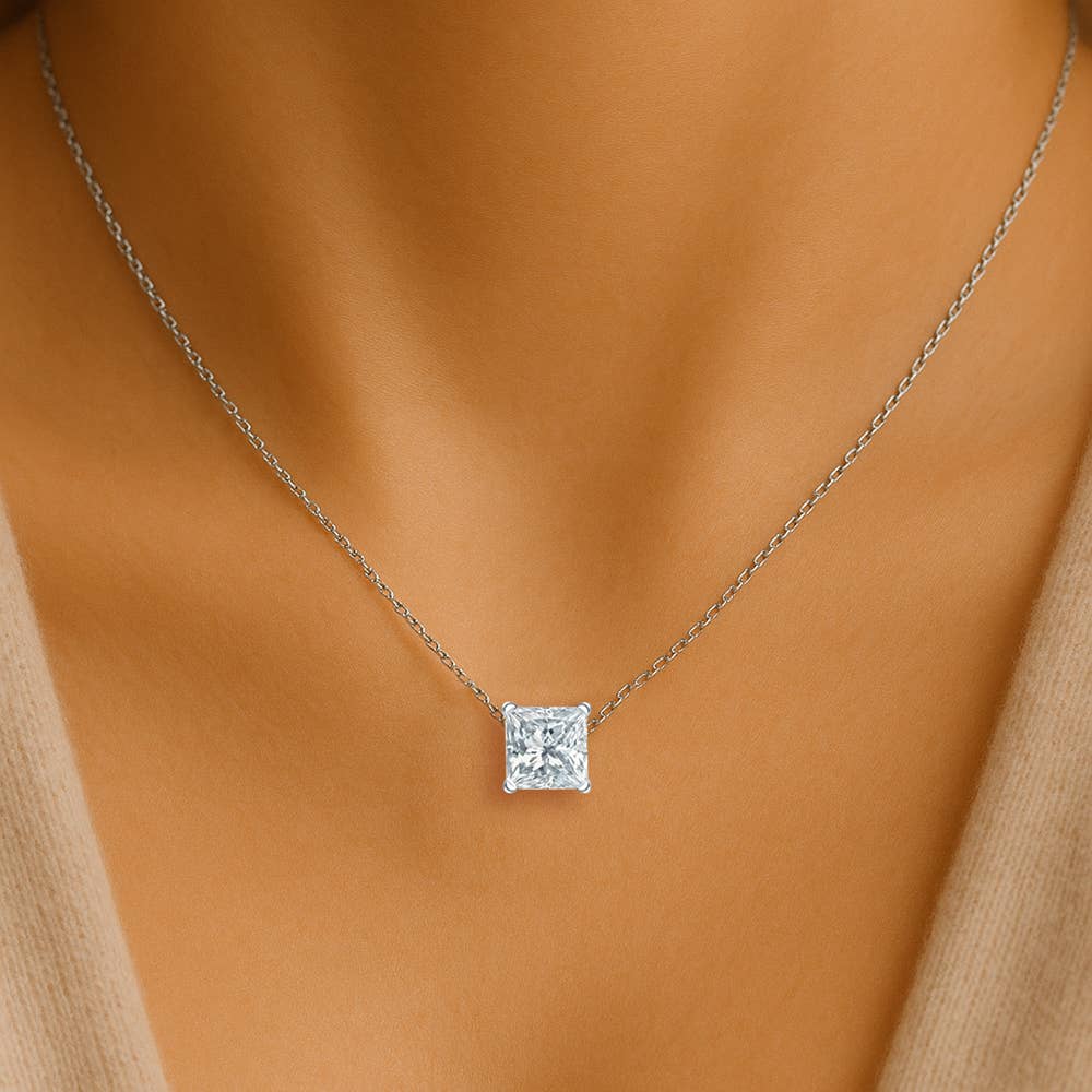 Maya J - Vente Colliers à pendentif - Collier Solitaire en Or 14K avec Diamant de Laboratoire Certifié30