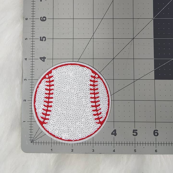 Scratch Decor - Wholesale Patch - Sequin Baseball Iron On Patch2