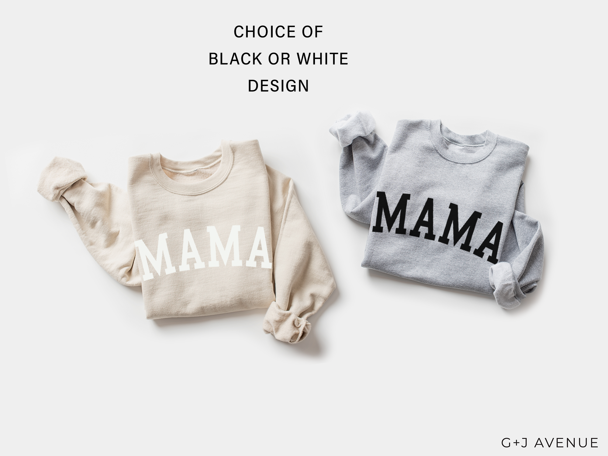 G & J Avenue - Wholesale Graphic Sweatshirt - Women's - MAMA Graphic Sweatshirt | Preppy Mom Crewneck Sweatshirt2