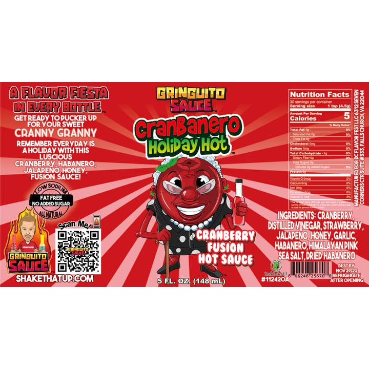 Gringuito Sauce - Wholesale Hot Sauce - Cranbanero Fiesta Sauce