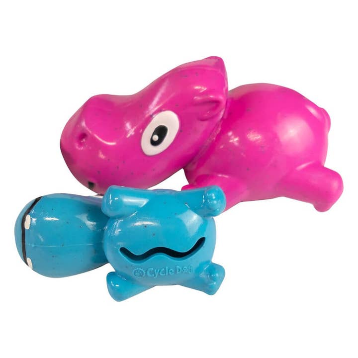 Cycle Dog - Wholesale Pet Squeaky Toy - Dog - 3-Play Hippo Dog Toy
