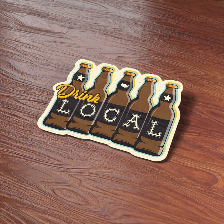 Sentinel Supply - Wholesale Sticker - Drink Local Beer Sticker3
