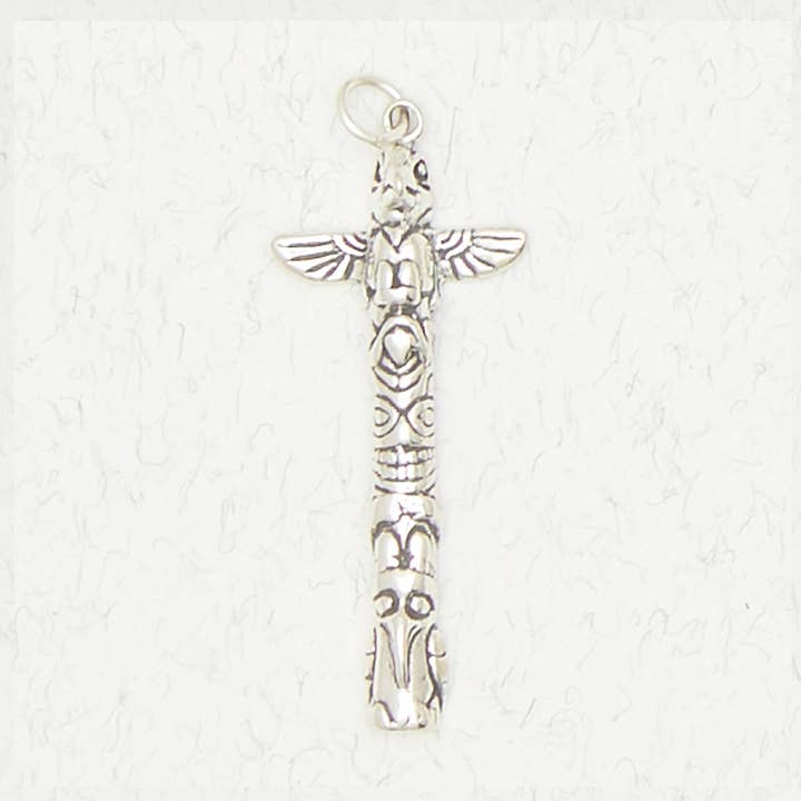 Sterling Silver Pendant – Totem Pole for wholesale by Nirvana LLC
