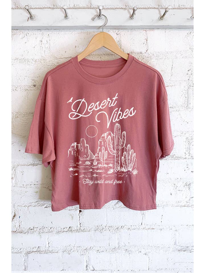 Rustee Clothing - Wholesale Screen Printed T-Shirt - Women's - DESERT VIBES1