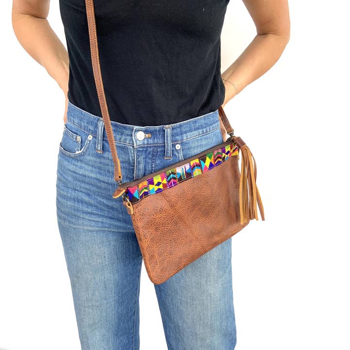 Virginia Crossbody - Multi-Color Arrow for wholesale by arloom