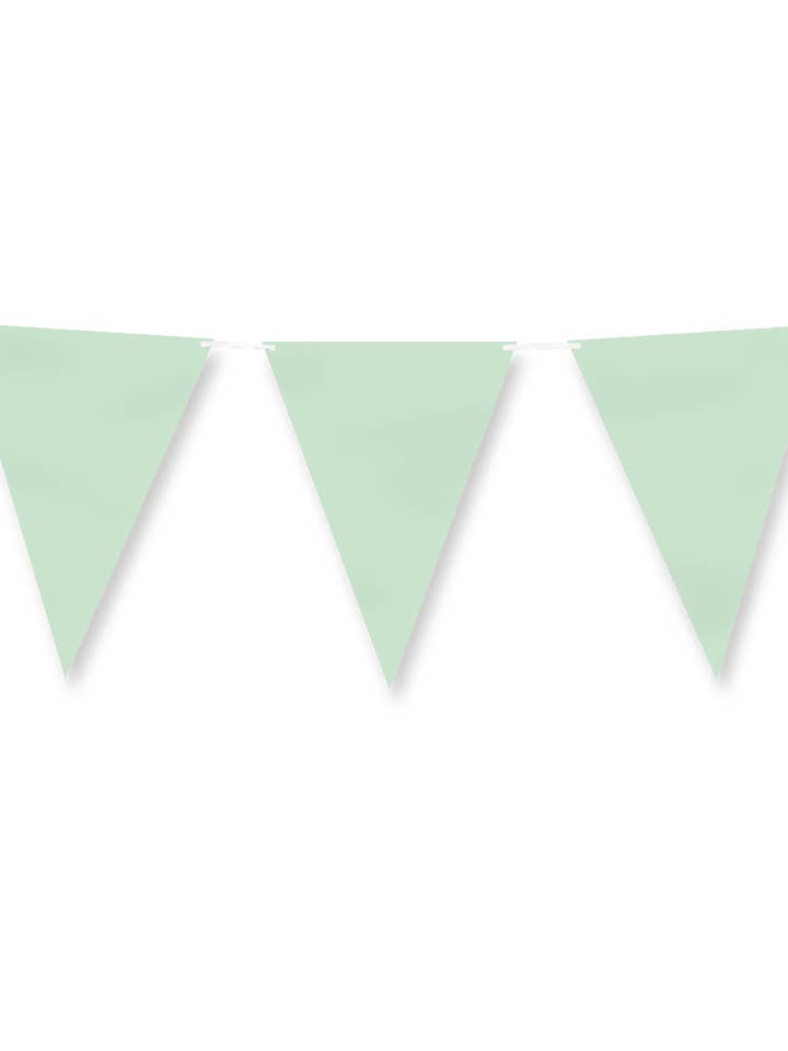 Guirlande de fanions en papier - Vert pastel pour la vente par PD Party