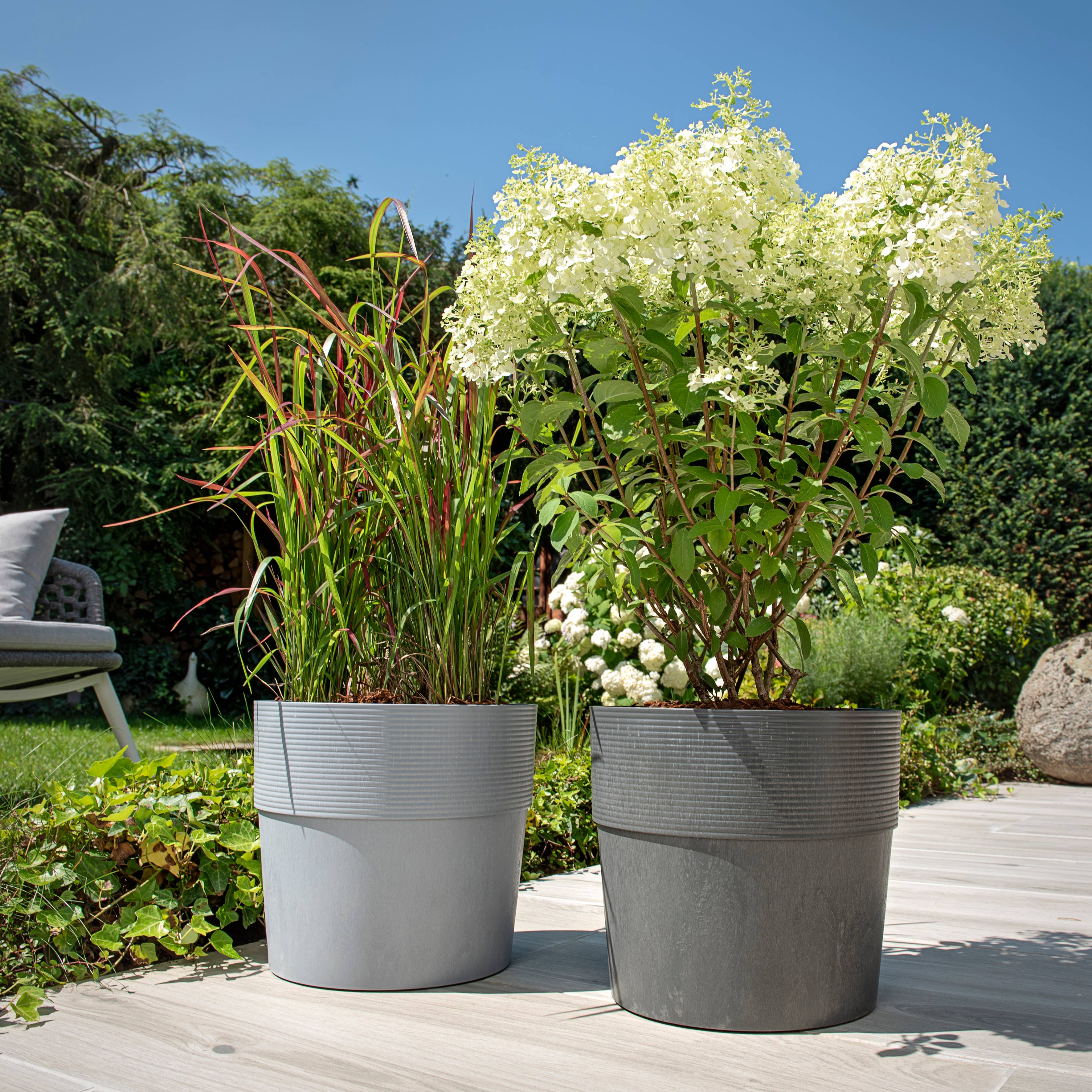 Scheurich - Wholesale Plant Pot - Groove+ 266 flower pot/planter with irrigation insert2