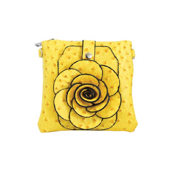 22 Tote - Vendita all'ingrosso Borsa a tracolla - Donna - Borsetta a tracolla per cellulare con fiore di struzzo19