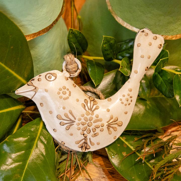 Peace Perch Ornament for wholesale by Rahab's Rope