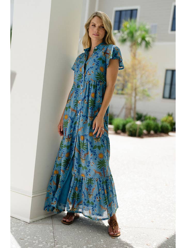 Briton Court - Wholesale Dress - Women's - Frenchi Dress -Cheetah Cove