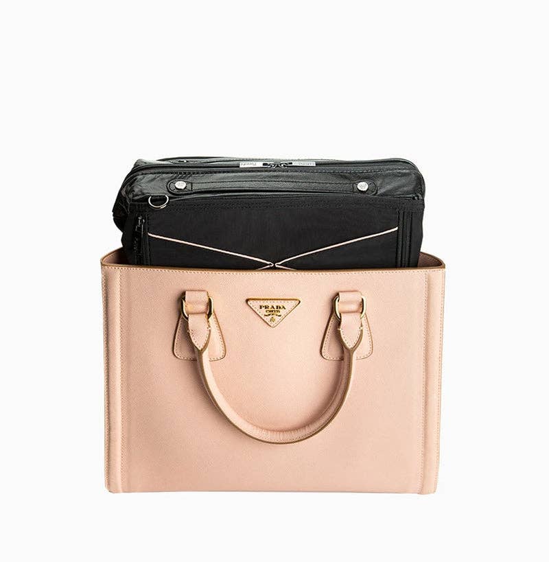 PurseN (new) - Wholesale Pouch - Women's - Oprah's Favorite LittBag Organizer - Black/Blush2