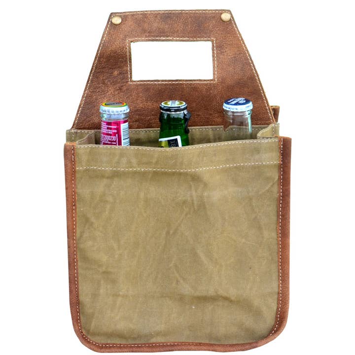 Clea Ray Canvas Bags & Clothing - Vendita all'ingrosso Contenitori per birra/vino - Portapacchi in tela bianca.2