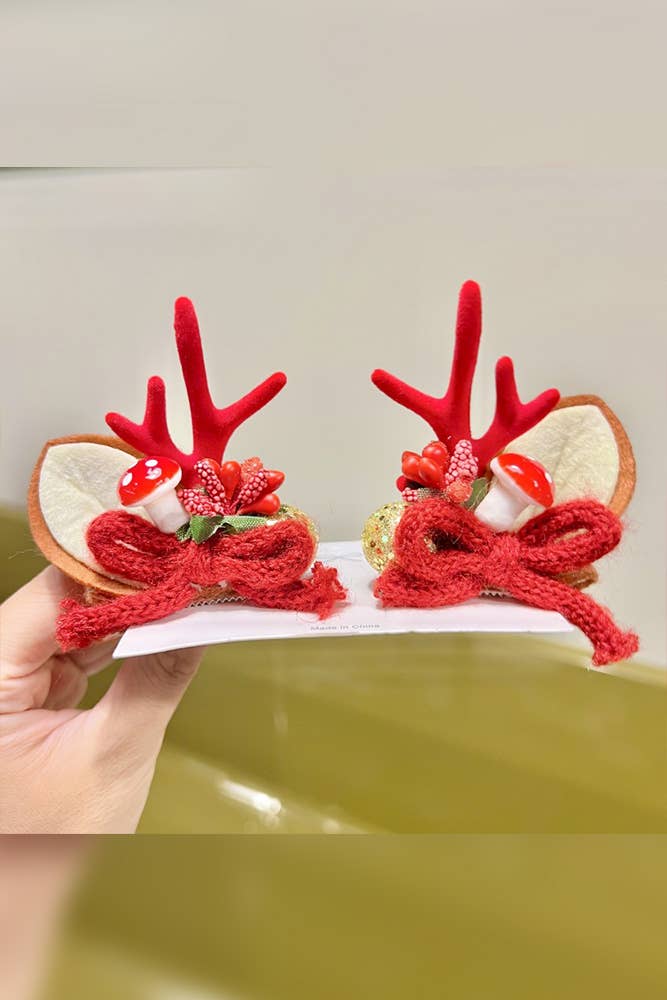 UNISHE - Wholesale Hair Clip - Women's - Christmas Reindeer Hair Clip ZK22344