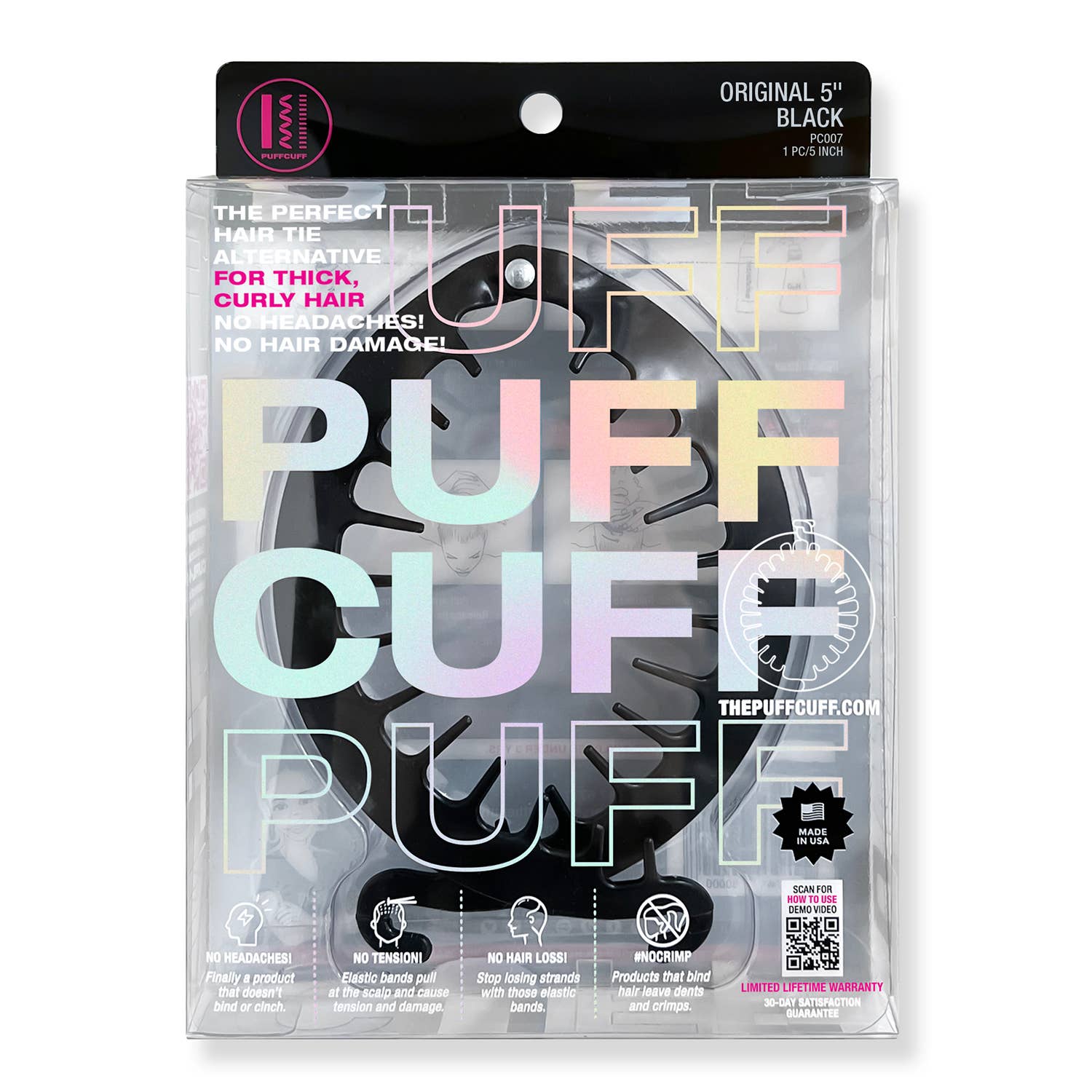 PUFFCUFF - Wholesale Hair Clip - Women's - ORIGINAL PACK - HAIR CLAMP - 5 Inch (1 PC)1