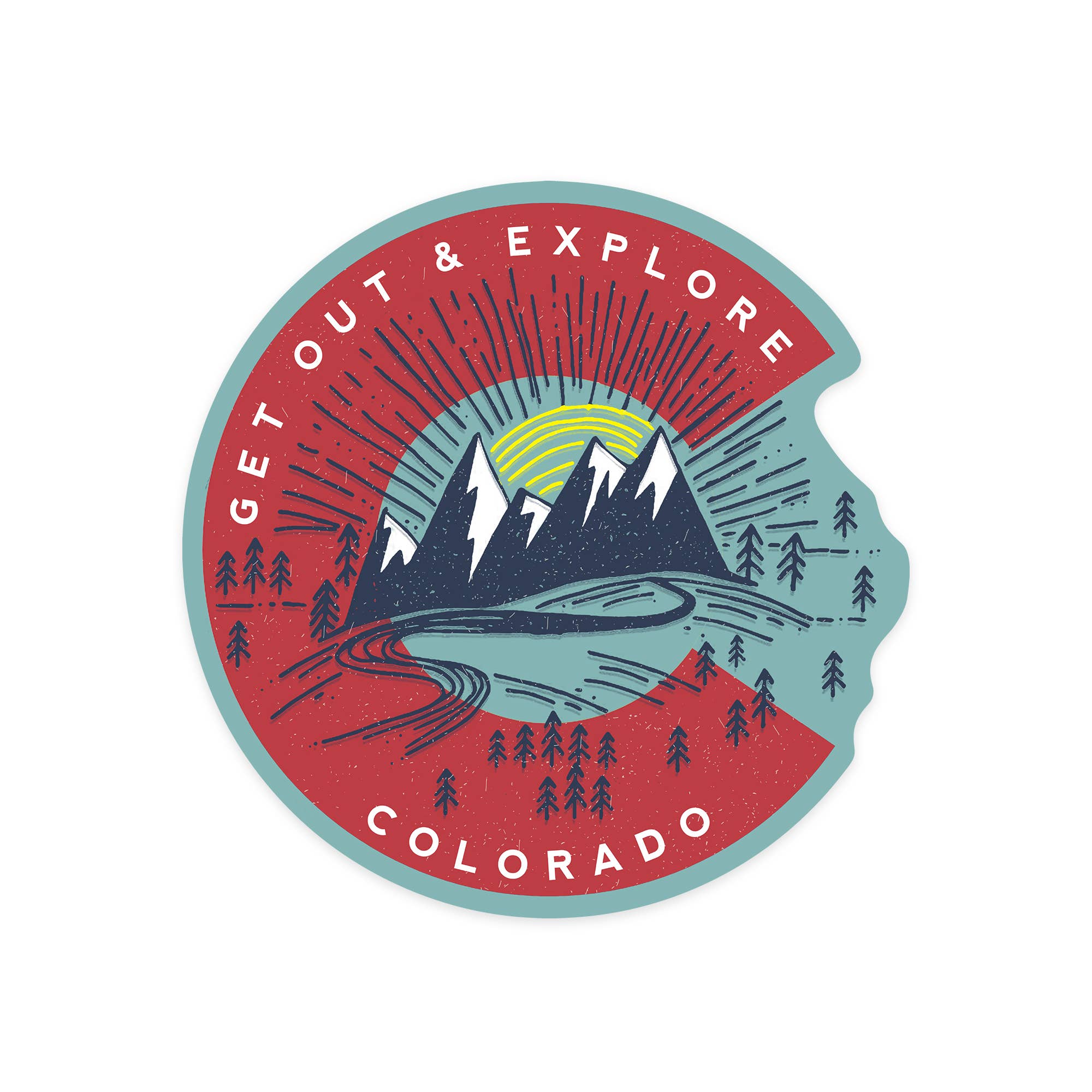 Lantern Press - Wholesale Sticker - STICKERS Colorado, Get Out & Explore, Colorado C0