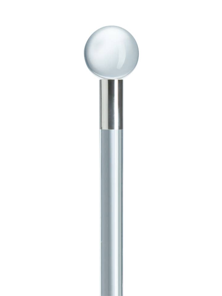 Clear Ball Acrylic Handle Cane for wholesale by Harvy Canes