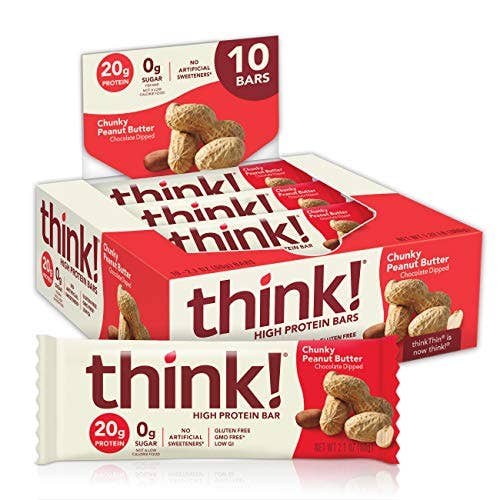 Shop The King - Wholesale Snack bar - think! Thin Pnt Btr Chunky Protein Bar 2z 10 Per Box0
