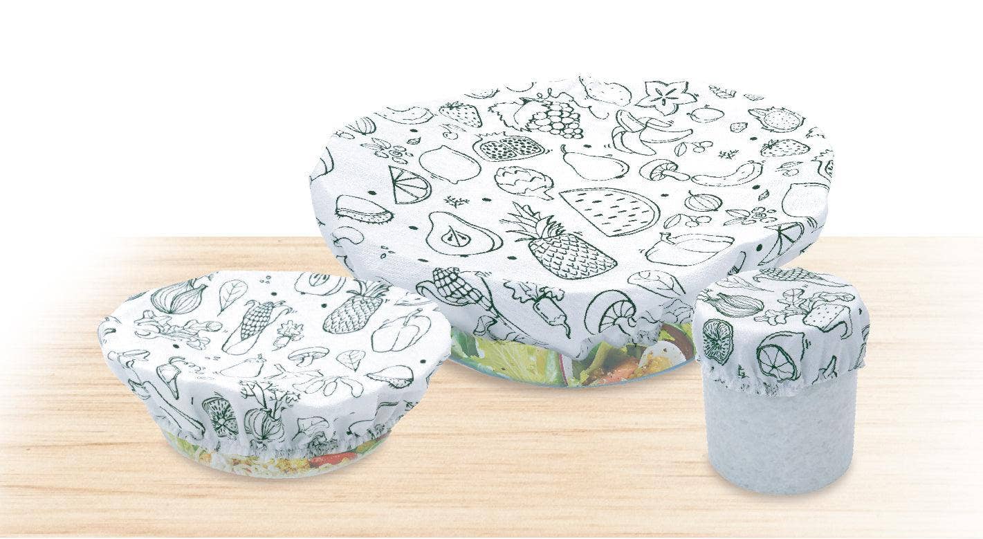 Fackelmann - Wholesale Food Storage Wrap/Bag - Set of 3 reusable stretch films in Eco Friendly cotton4