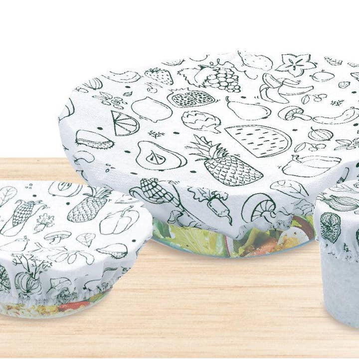 Fackelmann - Wholesale Food Storage Wrap/Bag - Set of 3 reusable stretch films in Eco Friendly cotton4