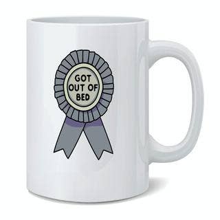 Gotham Gifts - Wholesale Coffee mug - Got Out Bed Participation Award Ribbon Funny Coffee Mug 11oz2