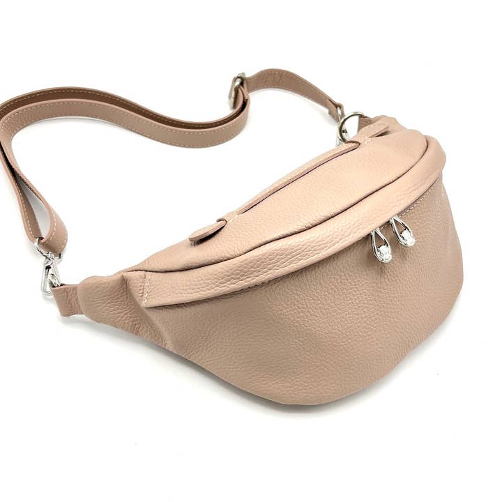 Suie Valentini srl - Wholesale Crossbody Bag - Women's - Genuine leather fanny pack, Made in Italy, art. 11242620