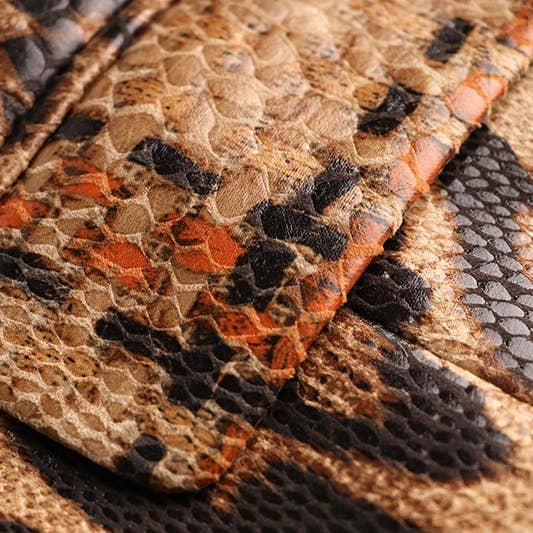 Multi-farvet BL095 Elegant Leopard Blazer: Slank, Stilfuld, Elegant for engroshandel på Faire14