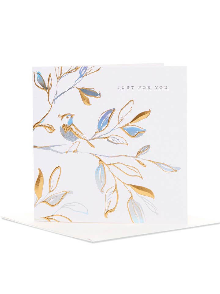 Open Greeting Card - Bird In Bush Design for wholesale by UK Greetings