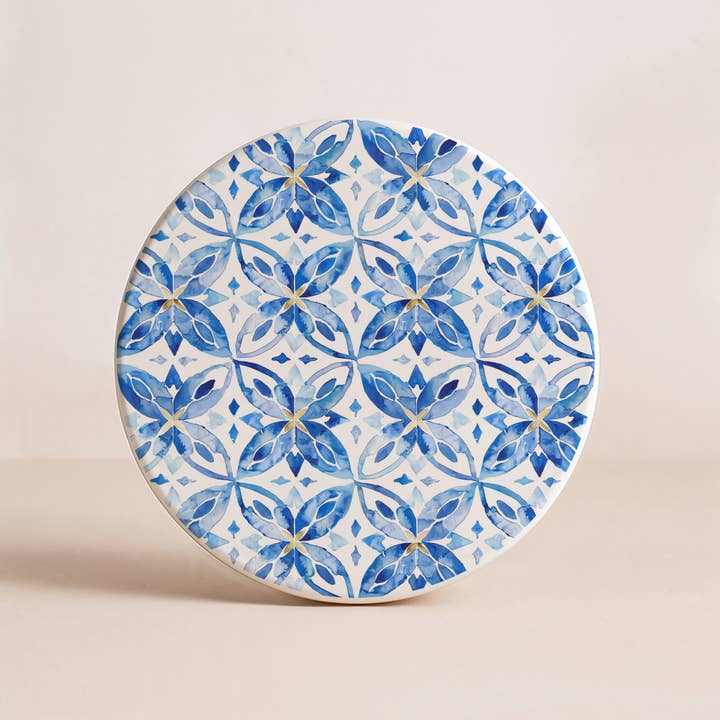 Gia Roma - Wholesale Decorative Tabletop Object - Blue Country Coaster Elegant Grandmillennial Blue Home Decor54