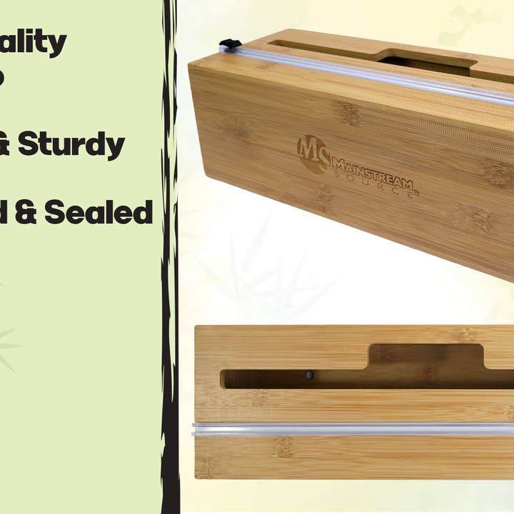 Mainstream Source – wholesale Köksverktyg/-pryl – Mainstream Source® Stor Bambu Wrap Dispenser - Extra tjock9