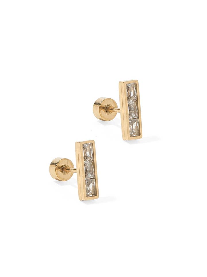 Screwback Stud Earrings - Vega for wholesale by LINNY CO