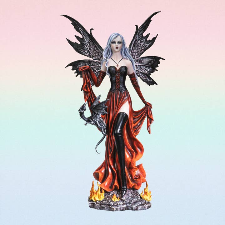 Pacific Trading – Engroshandel Pyntefigur – Ildfe med sort drage