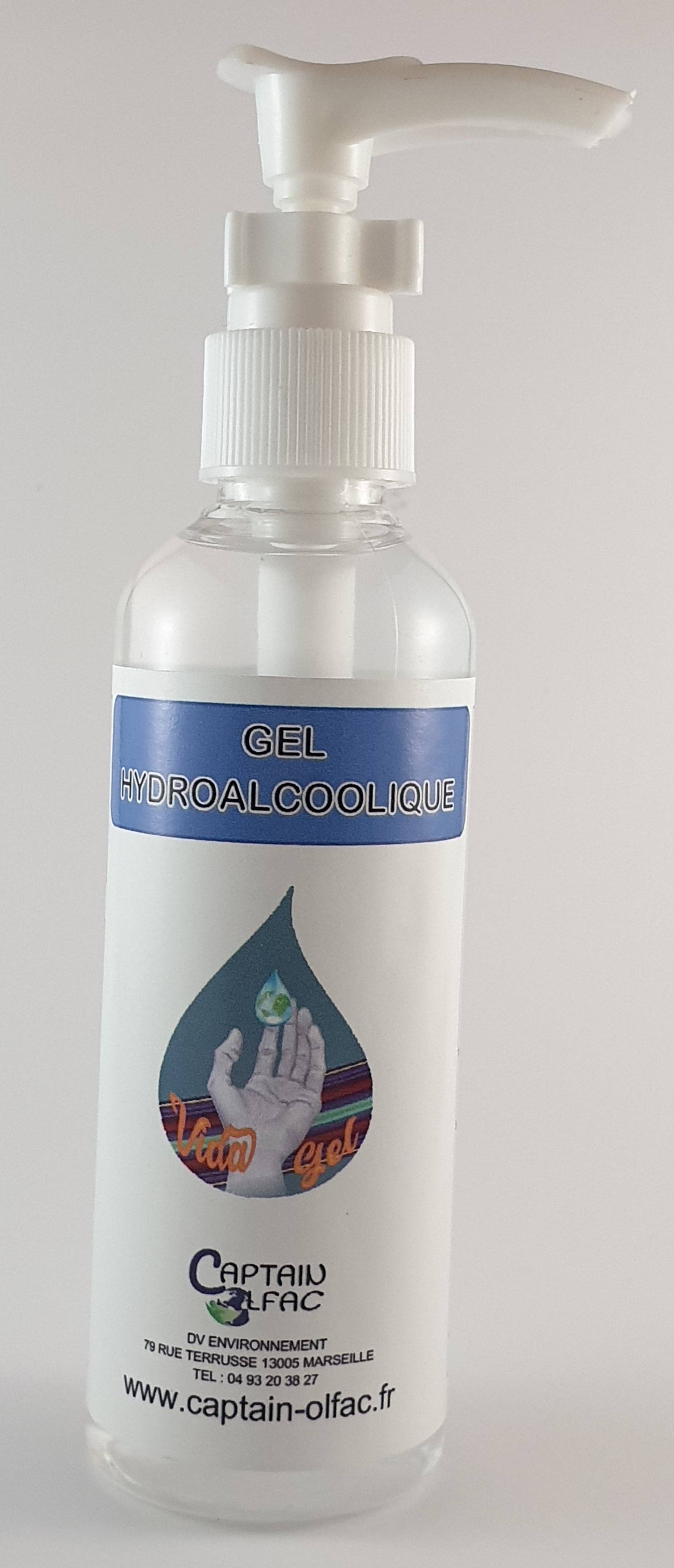 Captain Olfac - Wholesale Hand Sanitizer - Vidagel Hydroalcoholic gel 100 ml with 80% pump2