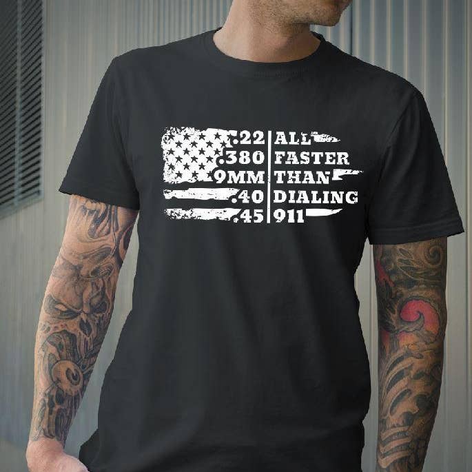 Plus rapide que de composer le 911 Couleur unique (Adulte) pour la vente par Heat Transfer Hub