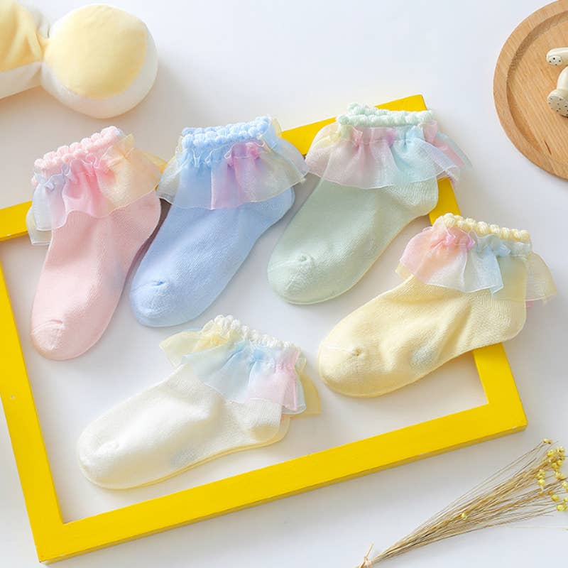 PatPat - Wholesale Sokken - Kinderen en baby - Baby/Peuter/ Kid Mesh Sokken met volants9