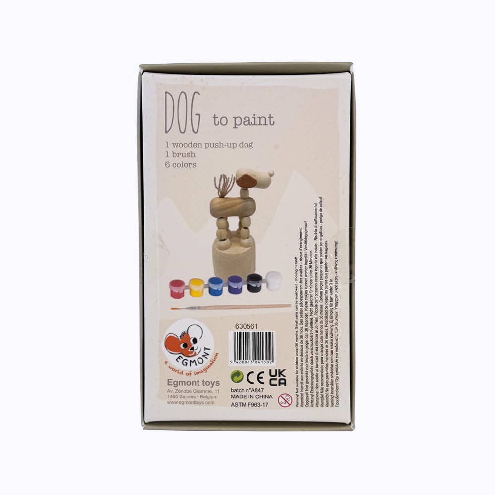 Egmont - Wholesale DIY Craft Kit - Kids - Paint Your Own Wooden Push-Up Dog1