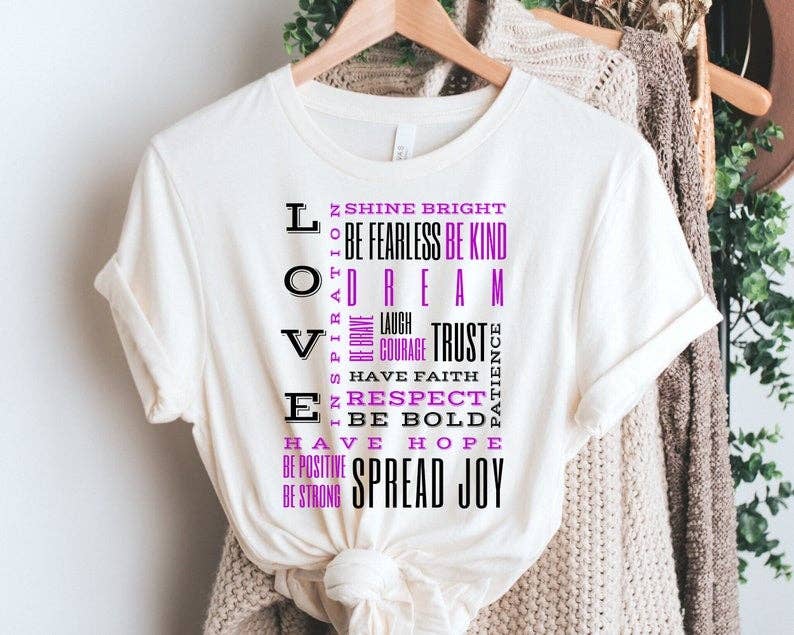 Find JOY in the JOURNEY Inspirational Shirt Top for Graduate Bella Canvas shirt Motivational Positive Vibes Spiritually T-shirt