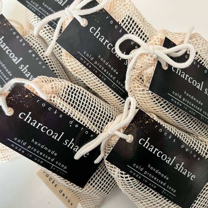 Rocks Detox - Wholesale Shave Soap - Men's - Charcoal Shave Soap