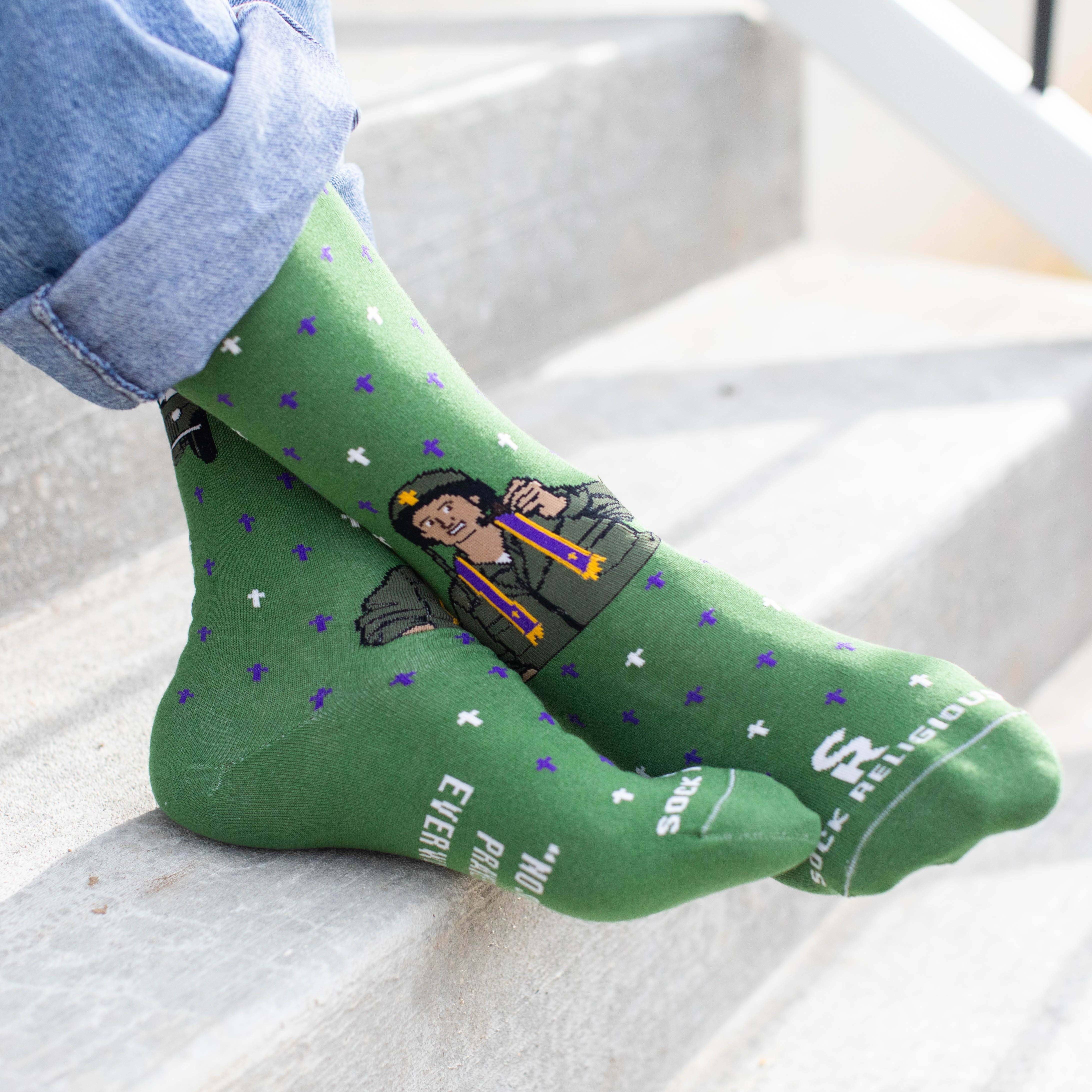 Sock Religious - Vente Chaussettes – unisexe - Chaussettes pour adultes Vénérable P. Kapaun3