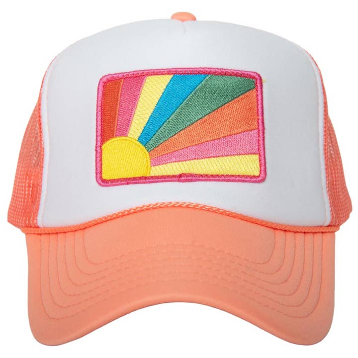 Katydid - Wholesale Trucker Hat - Women's - Bursting Sunshine Patch Foam Trucker Hat3