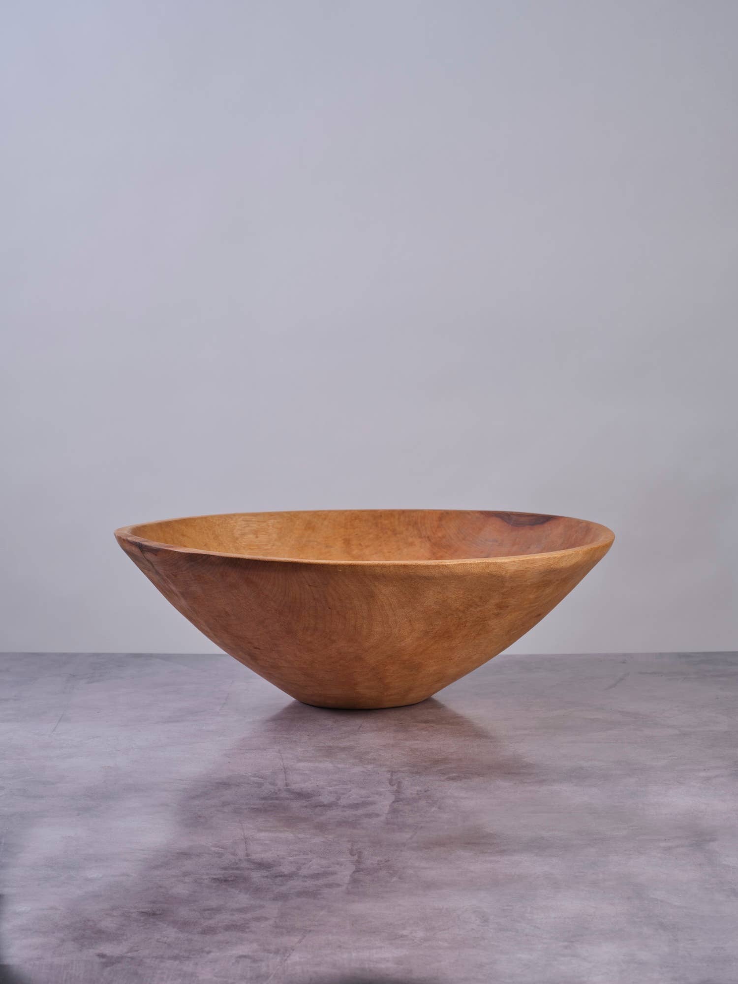 Sobremesa – wholesale Skål – 17" Stor klassisk rund träskål för sallad | Träskål