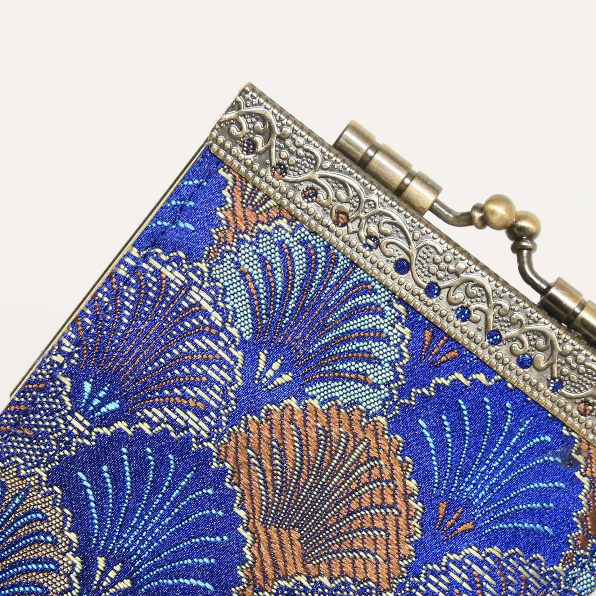 Cathayana - Wholesale Card Holder - Women's - Small Shell Brocade Card Holder with RFID1