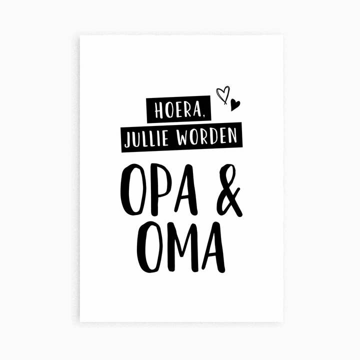 Cartão postal Você vai ser avô e avó por atacado de Studio Hoeked