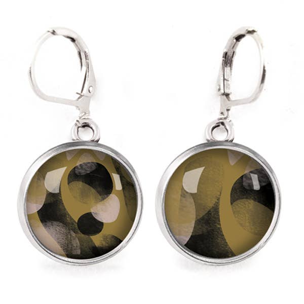 Orecchini a perno Queen Size Chimère - Argento (acciaio chirurgico) per la vendita all'ingrosso da parte di Les Jolies d'Emilie