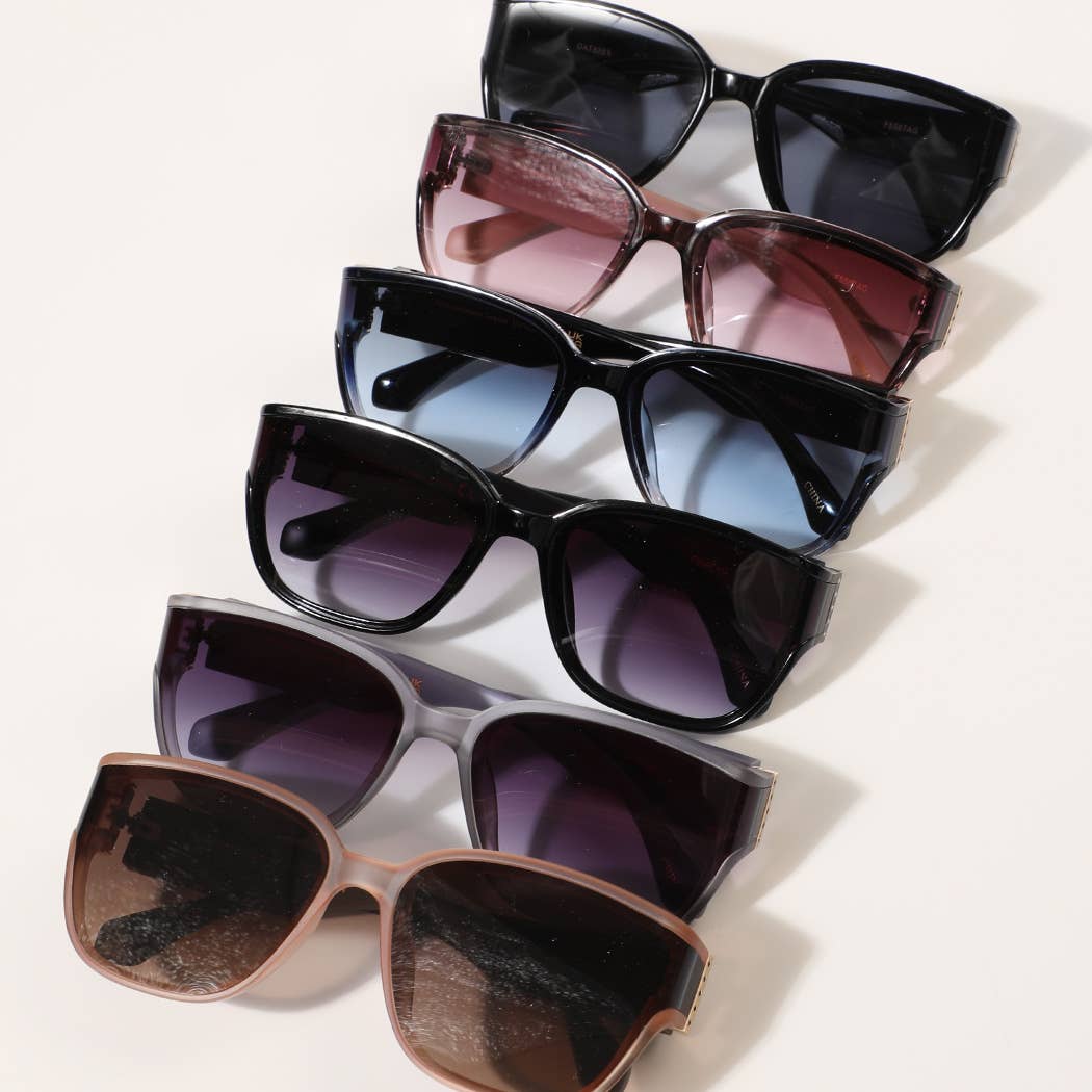  ASSORTED COLOR Semi-Transparent Frame Design Fashion Sunglasses for wholesale on Faire3