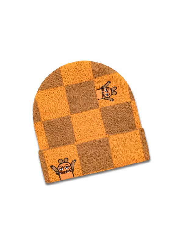 koaa — Mouse & Friends “Karo” — Beanie orange/brown for wholesale by koaa