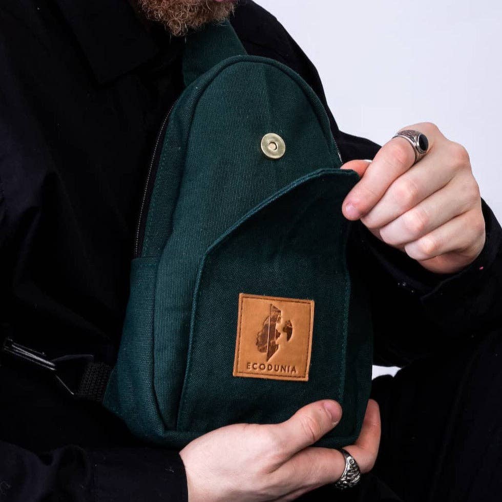 Ecodunia - Wholesale Crossbody Bag - Unisex - Canvas Crossbody Mini Sling Bag for Men and Women – Buru 3