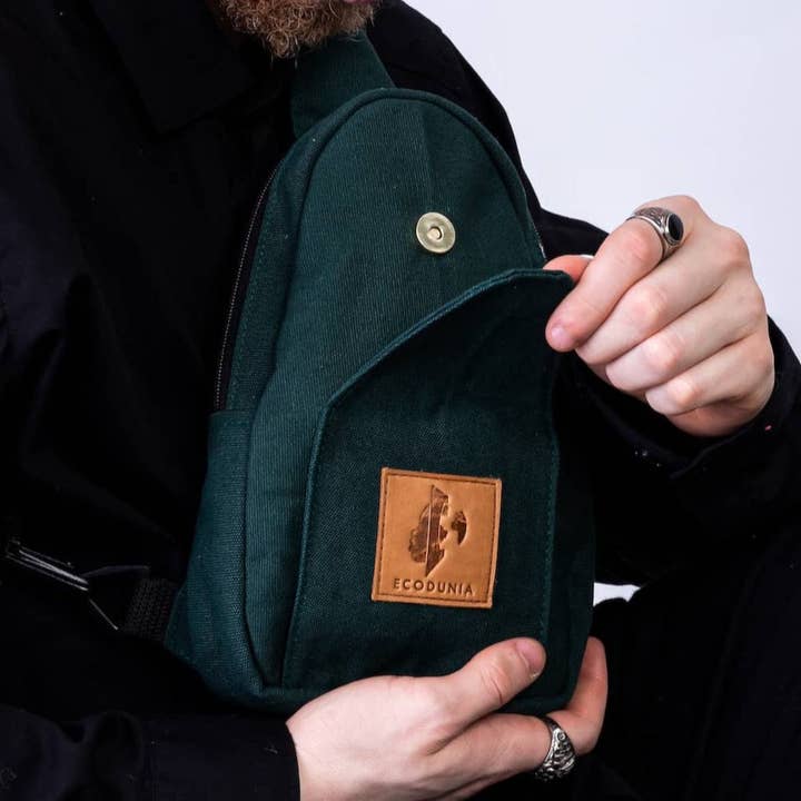 Ecodunia - Wholesale Crossbody Bag - Unisex - Canvas Crossbody Mini Sling Bag for Men and Women – Buru 3