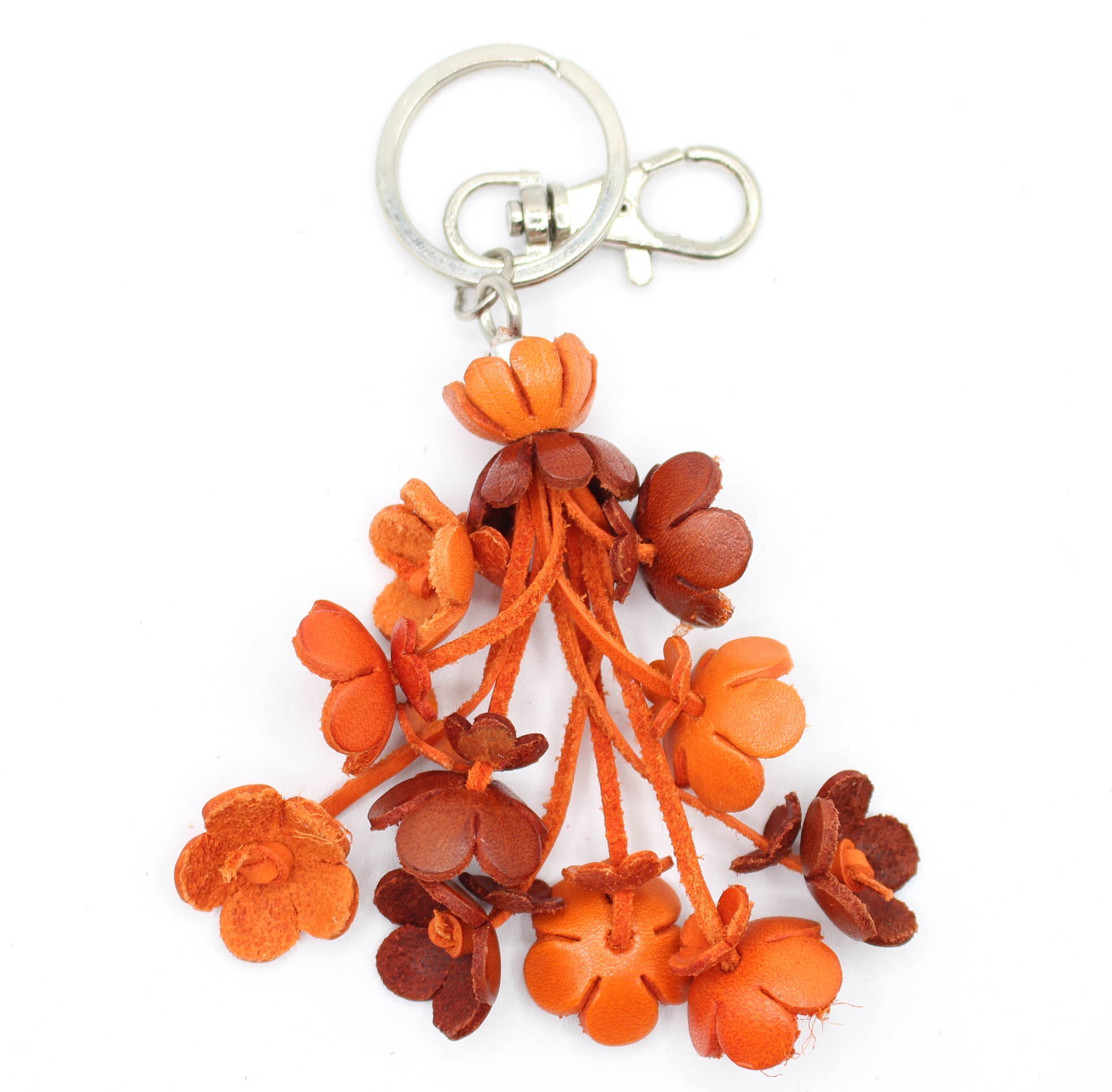 Sunflower Handmade leather inc – Engroshandel Nøglering - Dame – læder blomst nøglering og pung charme6