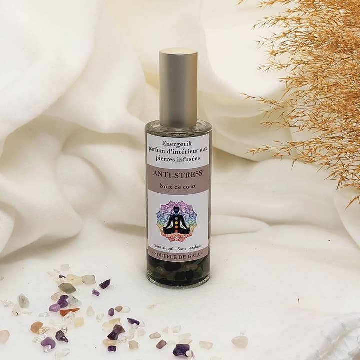 Spray d'ambiance Anti stress aux pierres infusées   for wholesale by Sarl SdG / Souffle de Gaïa